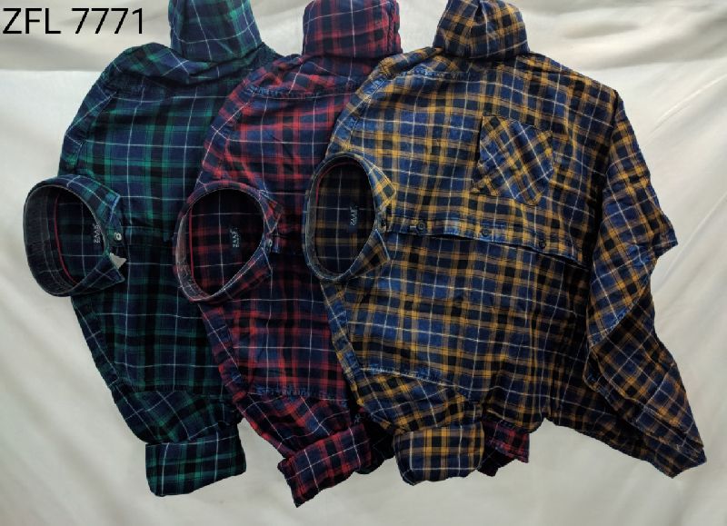 Mens Check Shirt (ZFL 7771)