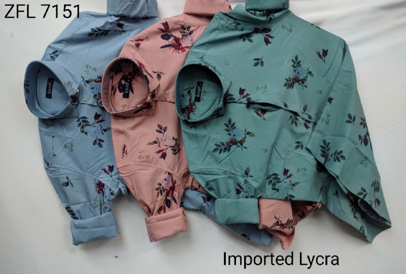 Mens Printed Lycra Shirt (7151)