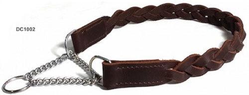 Designer Leather Dog Collar, Color : Brown