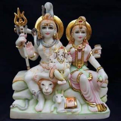 Marble Shiv Parvati Ji Statue