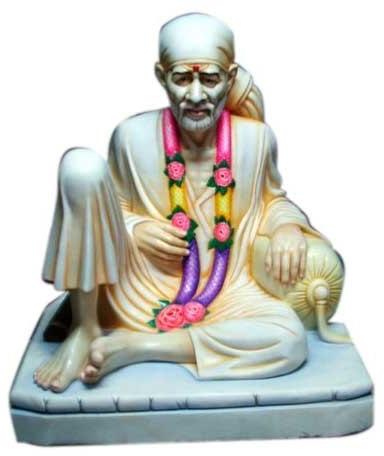 Marble Multicolor Sai Baba Statue