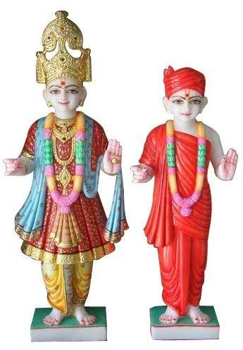 Swaminarayan Bhagwan Marble Statue, for Home, Temple, Size : Multisizes