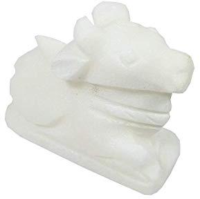 White Marble Nandi Statue, Pattern : Plain