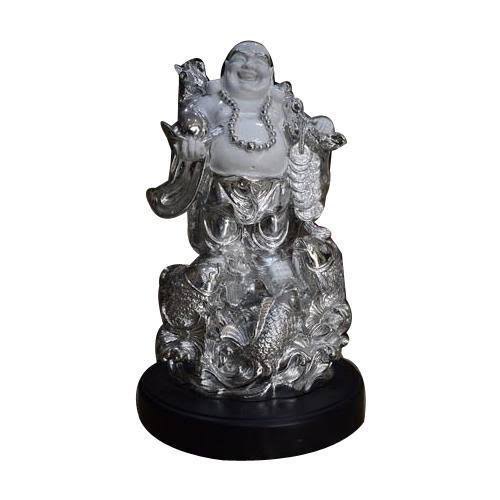 Polystone Laughing Buddha Statue, for Decoration, Style : Religious