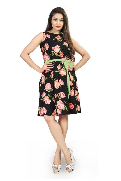 Available Many Different Colors Floral Print One Piece Dress At Best