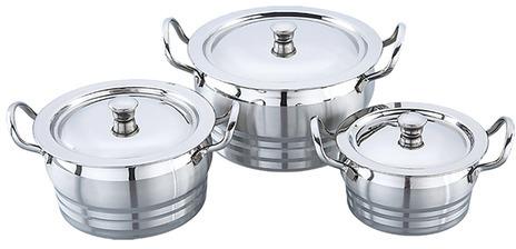 Polished Stainless Steel Dishes, for Hotel Use, Serving Use, Feature : Light Weight, Non Breakable