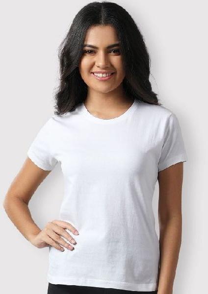 Ladies Round Neck T Shirts, Size : M, XL, XXL