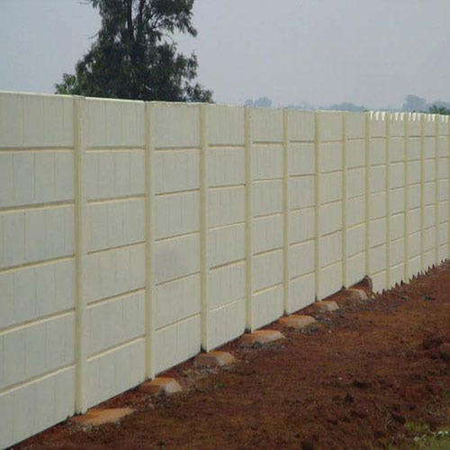 Non Polished Cement Precast Compound Wall, for Boundaries, Construction, Pattern : Plain