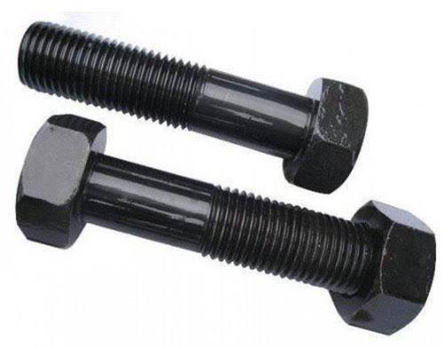 Polished Steel High Tensile Stud Bolts, for Automotive Industry, Construction, Fittings, Technics : Black Oxide