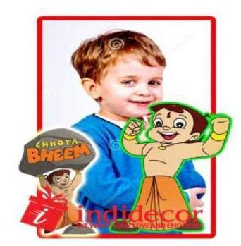 Customise Chota Bheem Photo Printed Magnet Sticker, for Fridge Doors Use