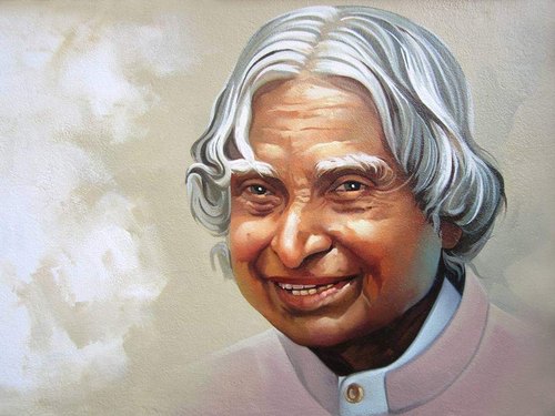 Apj Abdul Kalam 3D Wall and Canvas Painting