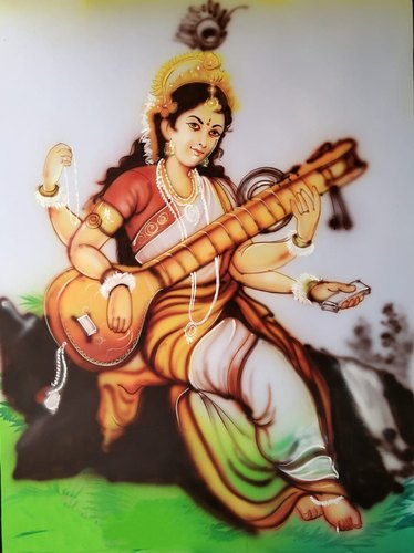 Saraswati Mata Wall Painting