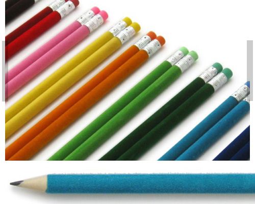 Multi Colored Velvet Pencil