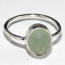PREHNITE Gemstone Ring