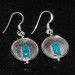 SILVER CHRYSOCOLLA GEMSTONE EARRING