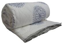 100% Cotton block printed King Quilt, for Home, Hotel