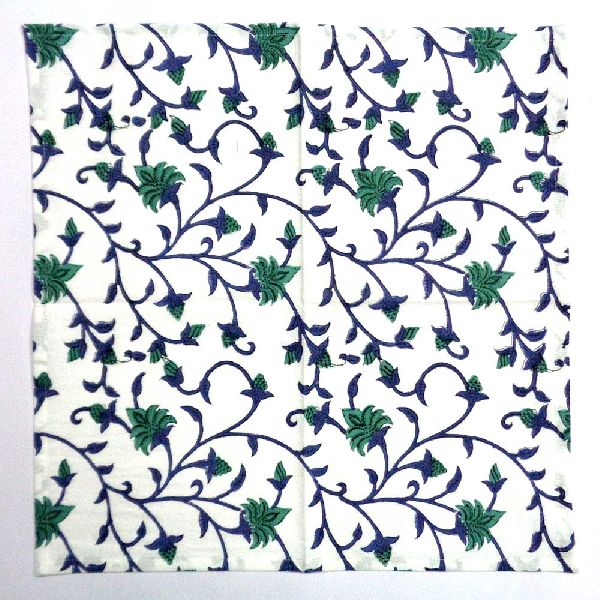 Cotton Napkin Floral Bale Hand Block Printed