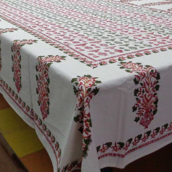 Lambi Kali Lal Tablecloth in Cotton