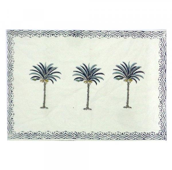 Tablemat Hand Block Printed on Cotton Canvas