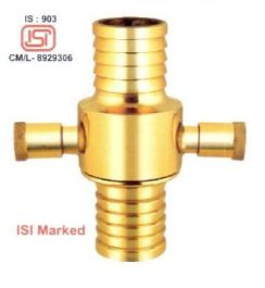 High Metal Fire Hose Adaptor, Color : Golden