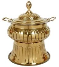 HERITAGE Metal Brass Kharbooja Chafing Dish