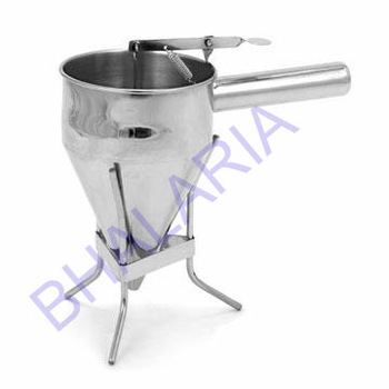 Stainless Steel Confectionery Funnel With Pipe Handle