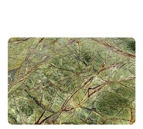 Lustrous Surface Rainforest Green Marble Slab