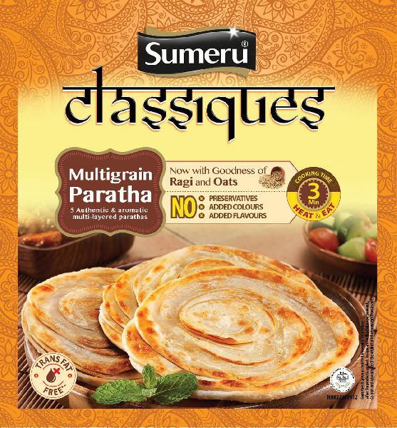 Sumeru Multigrain Paratha, Certification : Halal certified