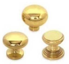 Polished Brass Cabinet Knobs, Color : Golden