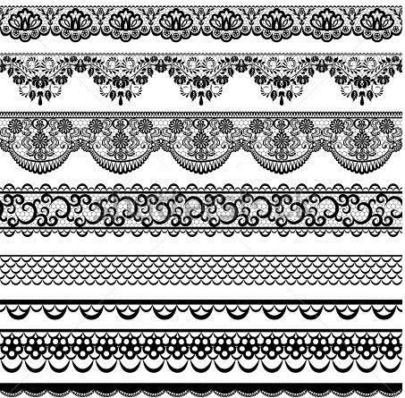 Fancy Border Lace, for Fabric Use, Feature : Good Quality, Impeccable Finish