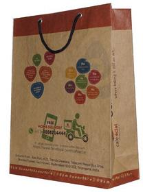 Shopping Printed Paper Promotional Bags, Color : Customized Color
