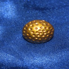 Round Good quality plastic plating gold button