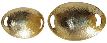 Aluminium Oval Gold plated Bowls