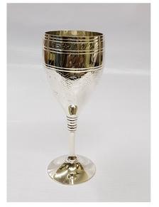 Embossed Silver Plated Goblet for