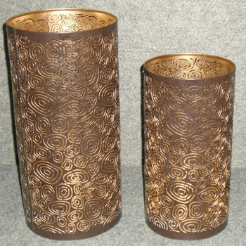 AHMAD EXPORTS Metal Iron Candle pillar holder, for Home Decoration
