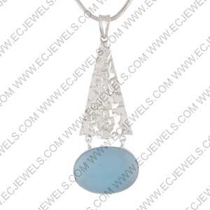 Modern Piece Of 925 Sterling Silver Pendant