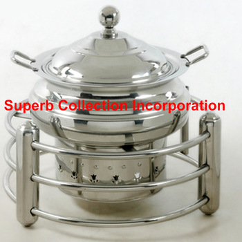 Stainless Steel 201 Kuwait Design Chafing Dish, Capacity : 4, 6, 8 liters