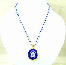 Gemstone Pendant Necklace Rosary Chain