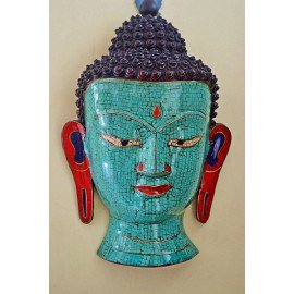 Gorgeous Tibetan Turquoise Buddha Head Wall Mask