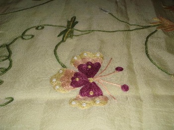 Silk Based Crewel Embroidery
