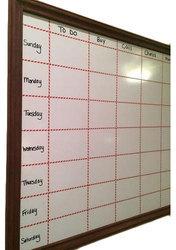 Wooden Schedule Whiteboard, for College, Office, School, Shape : Rectangular
