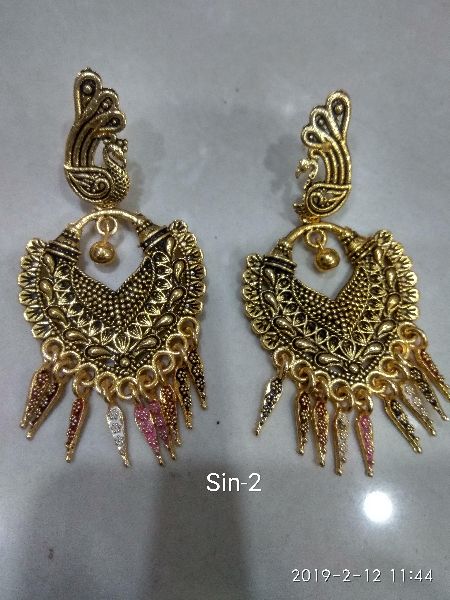 Polished brass Imitation Earring, Packaging Type : Plastic Box
