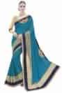 Women Blue Colour Two Toun Silk Saree