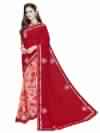 Women Red And Pink Colour Georgette saree