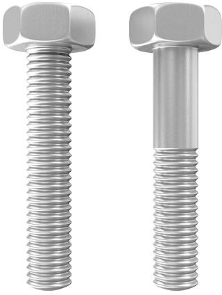 Polished Metal Hex Bolts, for Fittings, Color : Silver
