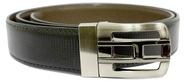 Reversible pu leather belt in pin buckle