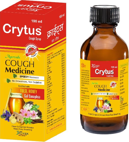 Crytus Cough Syrup, Plastic Type : Glass Bottle, Plastic Bottles, Tamoproline Plastic
