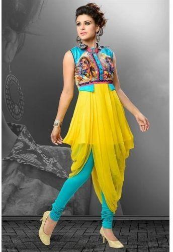 Printed Trendy Kurti, Feature : Comfortable, Easy Wash, Skin Friendly