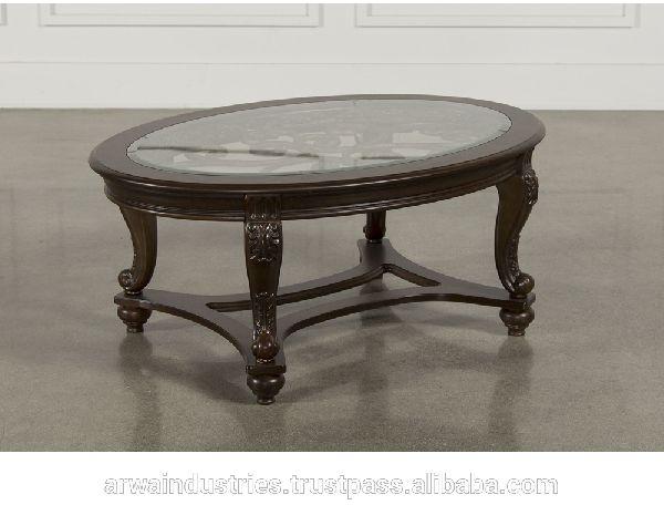 Unique Handcarved Indian Coffee Table, Color : BROWN