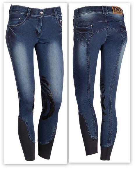 Stretch Denim Silicon Breeches and Riding Pant